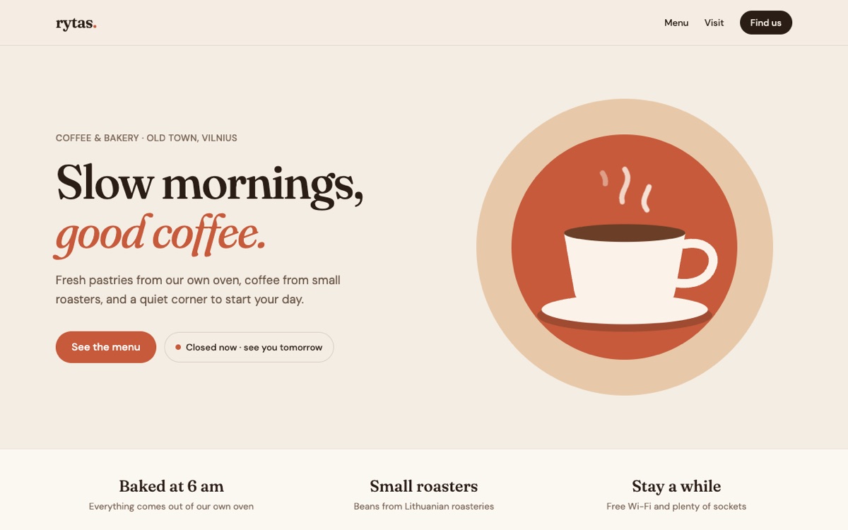 Rytas — coffee & bakery
